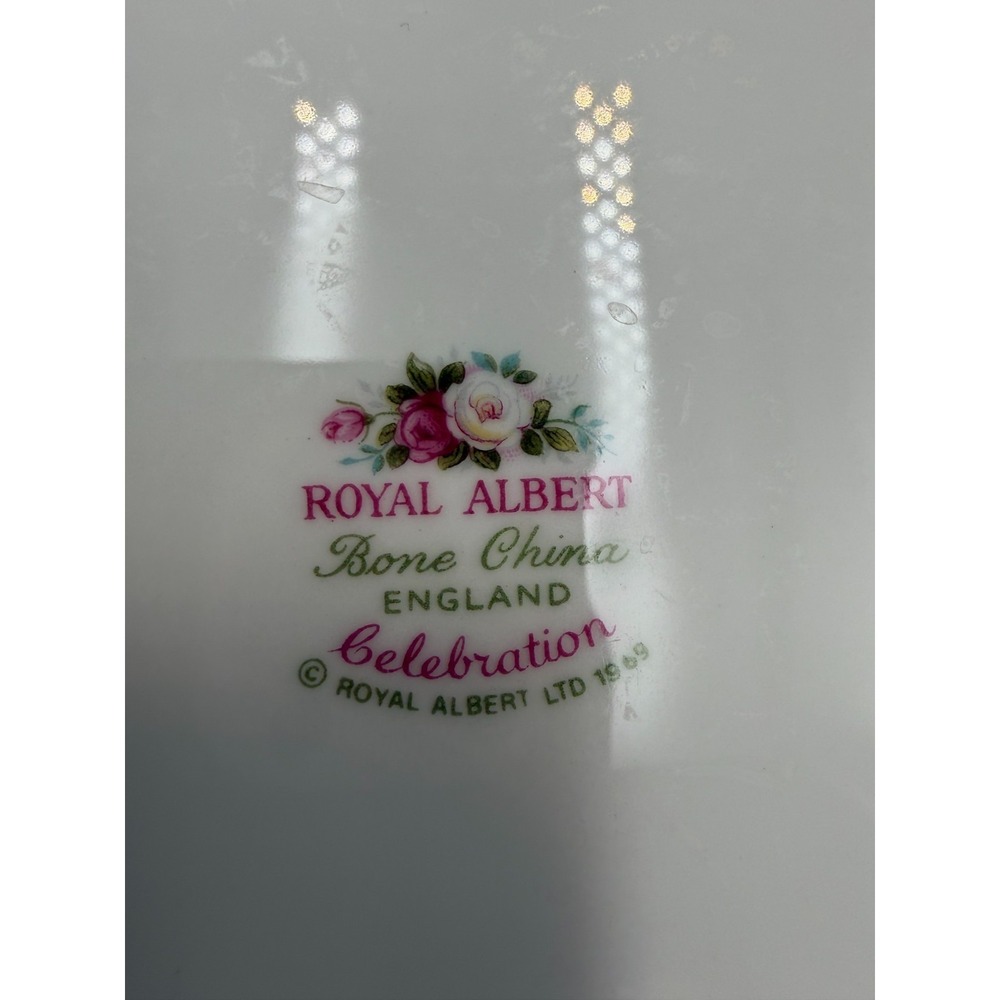 1 - Royal Albert Celebration Salad Plate Bone China Made in England 8" - Picture 6 of 7